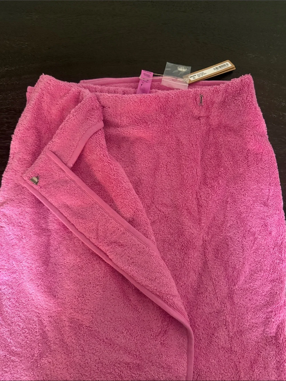 Skims Terry Cover-ups long wrap skirt
